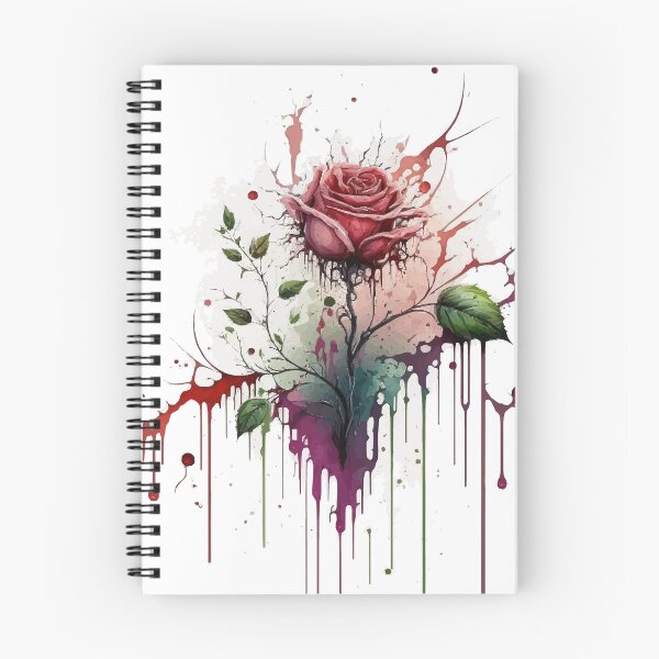 Item preview, Dripping Grunge Paint Splatter Red Rose designed and sold by StephanieWard.