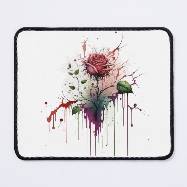 Item preview, Dripping Grunge Paint Splatter Red Rose designed and sold by StephanieWard.