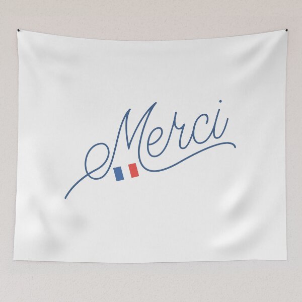 Item preview, The word thank you in French designed and sold by MPDesign84.