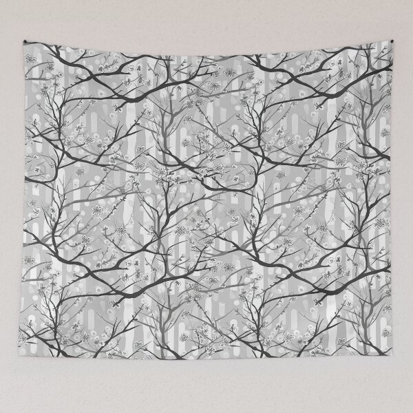 Item preview, Serene Modern Twist Of Cherry Blossoms Minimalistic Japanese Pattern designed and sold by Wonder Of Light.