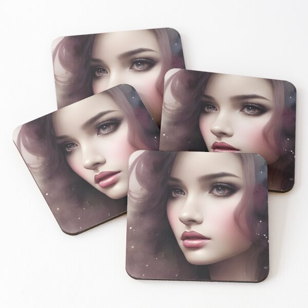 Item preview, Enchanting Woman Watercolor Portrait - Cool Art designed and sold by joejiing.