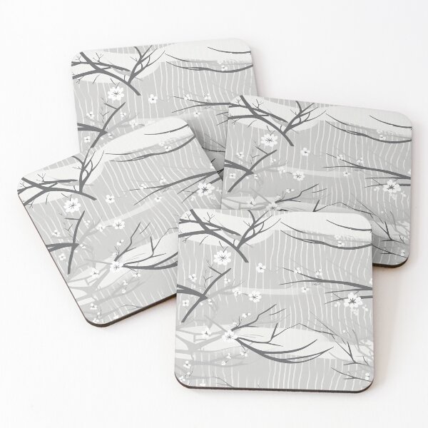 Item preview, Serene Modern Twist Of Cherry Blossoms Minimalistic Japanese Pattern designed and sold by Wonder Of Light.