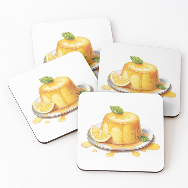 Item preview, yummy lemon pudding illustration designed and sold by chameleon-crook.
