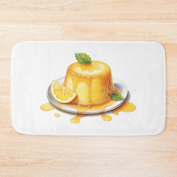 Item preview, yummy lemon pudding illustration designed and sold by chameleon-crook.