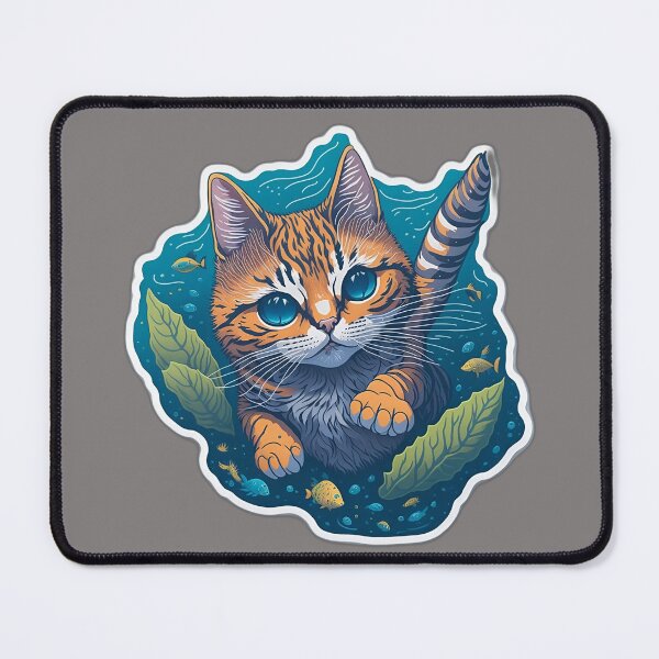 Item preview, Underwater diving Cat designed and sold by jp22yoshi.
