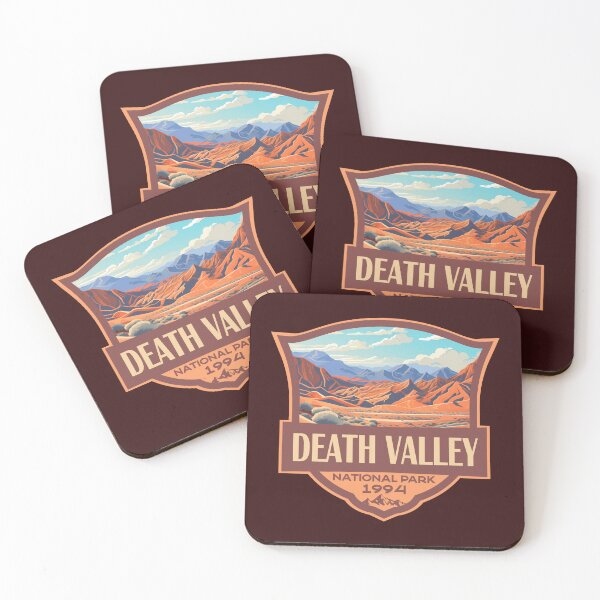 Item preview, Death Valley National Park Illustration Retro Badge designed and sold by KrisSidDesigns.