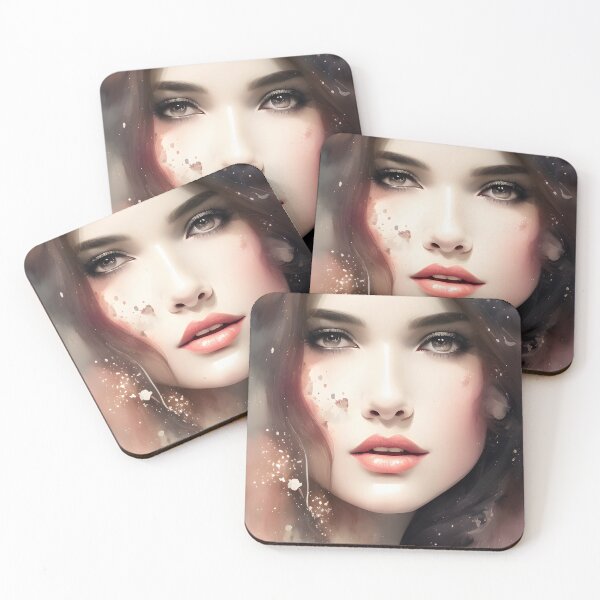 Item preview, Enchanting Woman Watercolor Portrait - Cool Art designed and sold by joejiing.