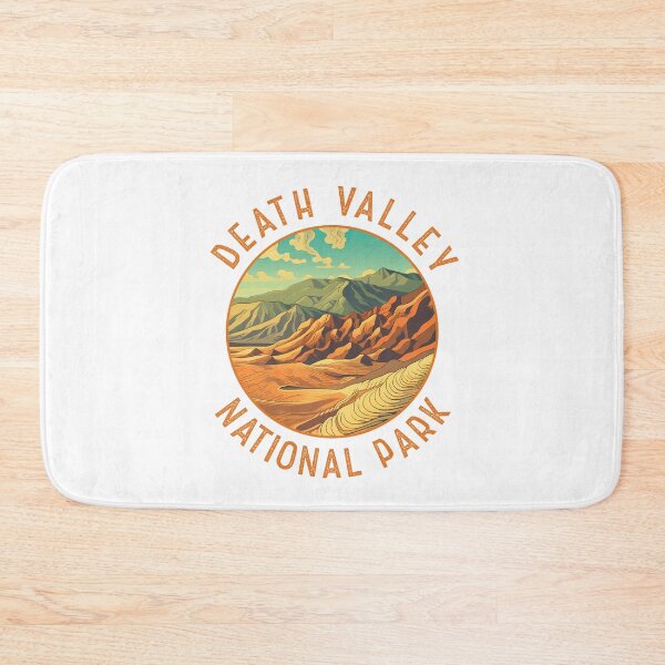Item preview, Death Valley National Park Illustration Distressed Circle designed and sold by KrisSidDesigns.