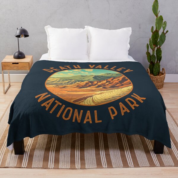 Item preview, Death Valley National Park Illustration Distressed Circle designed and sold by KrisSidDesigns.