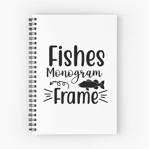 Item preview, Marco de monograma de peces designed and sold by Cellule Designs.