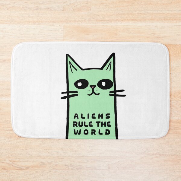 Item preview, Alien Cat Rules The World designed and sold by TheHellSong.