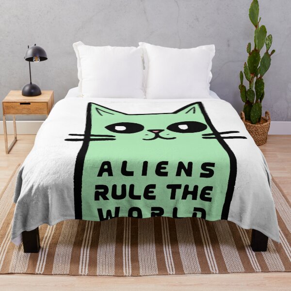 Item preview, Alien Cat Rules The World designed and sold by TheHellSong.