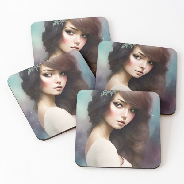 Item preview, Enchanting Woman Watercolor Portrait - Cool Art designed and sold by joejiing.