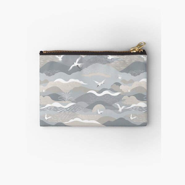 Item preview, Serene Gentle Waves And Seagulls Minimalistic Japanese Pattern designed and sold by Wonder Of Light.