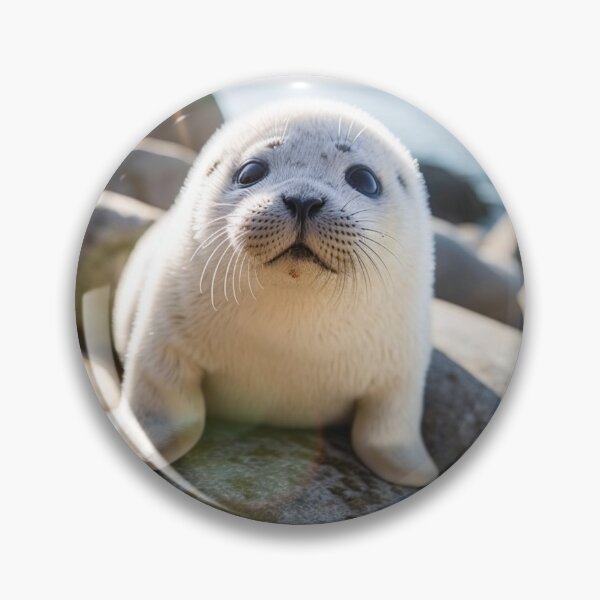 Item preview, Cute Baby Seal - Cute Baby Animals  designed and sold by baby-animal-art.