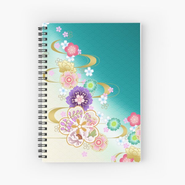 Item preview, Kimono, waves and japanese sakura designed and sold by Sanagiatelier.