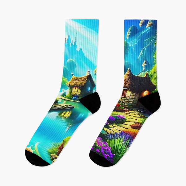 Item preview, Fantasy Village designed and sold by FineDigitalAI.
