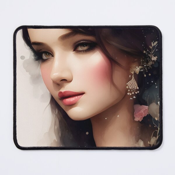 Item preview, Enchanting Woman Watercolor Portrait - Cool Art designed and sold by joejiing.