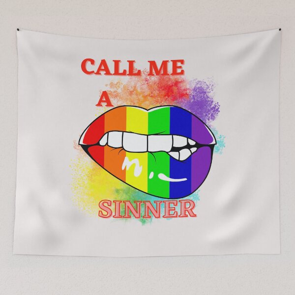 Item preview, Call me a sinner if you want. My lips like it. designed and sold by NewtBoo.