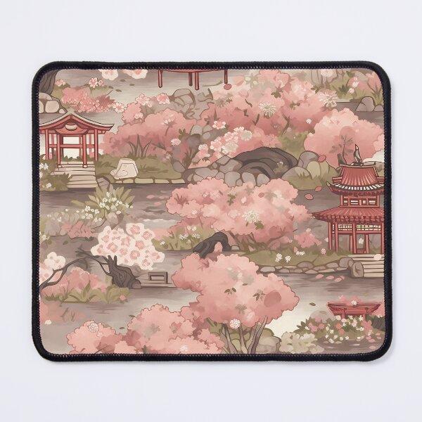 Item preview, Tranquil Japanese Garden Pattern | Zen-Inspired Designs | Serene Nature designed and sold by KameliaStudio.