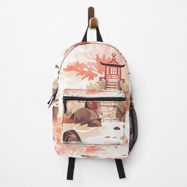 Item preview, Tranquil Japanese Garden Pattern | Zen-Inspired Designs | Serene Nature designed and sold by KameliaStudio.