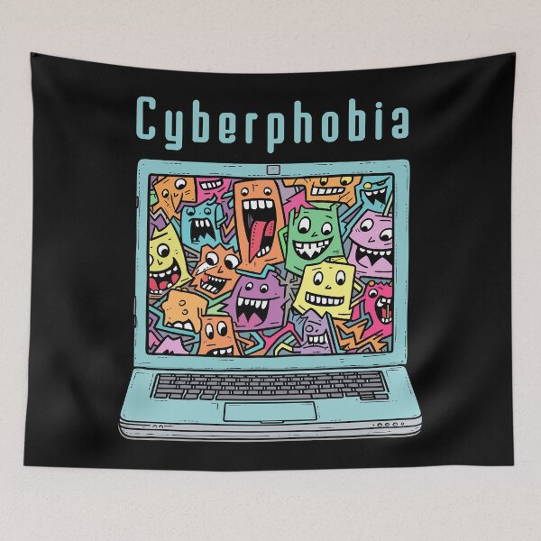 Item preview, Cyberphobia - technophobia - paranoia designed and sold by TheHellSong.