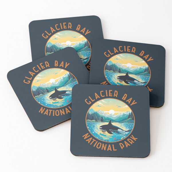 Item preview, Glacier Bay National Park Orca Distressed Circle designed and sold by KrisSidDesigns.