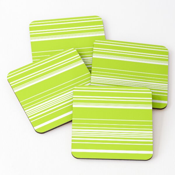 Item preview, Complex Stripes in Lime Green and White designed and sold by LAEC-Shop.