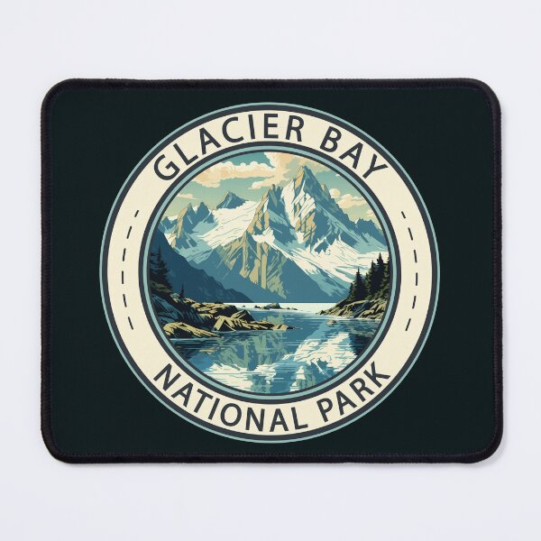 Item preview, Glacier Bay National Park Illustration Travel Art designed and sold by KrisSidDesigns.