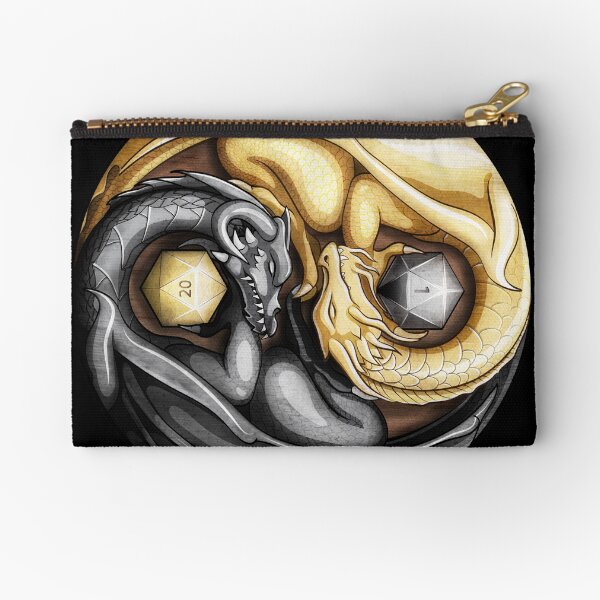 Balanced Dragons D20 Zipper Pouch