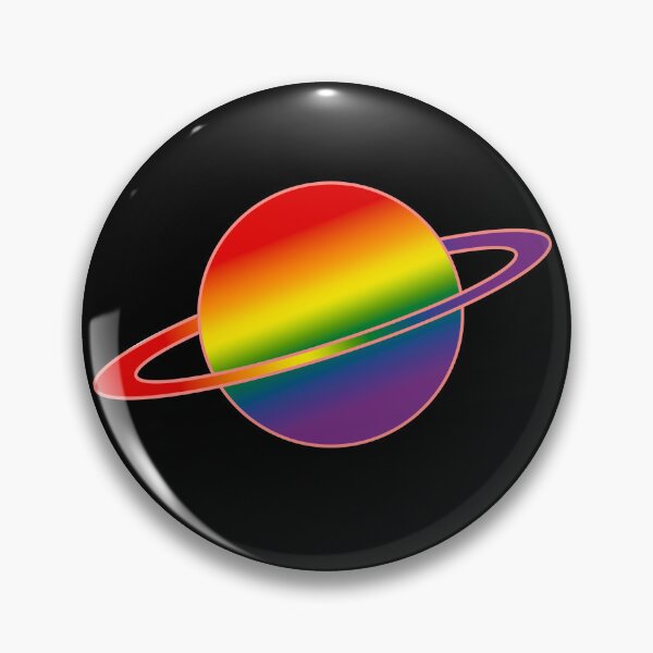 Item preview, Saturn - Rainbow Pride designed and sold by Authormischief.