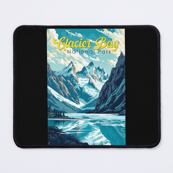 Item preview, Glacier Bay National Park Illustration Retro designed and sold by KrisSidDesigns.