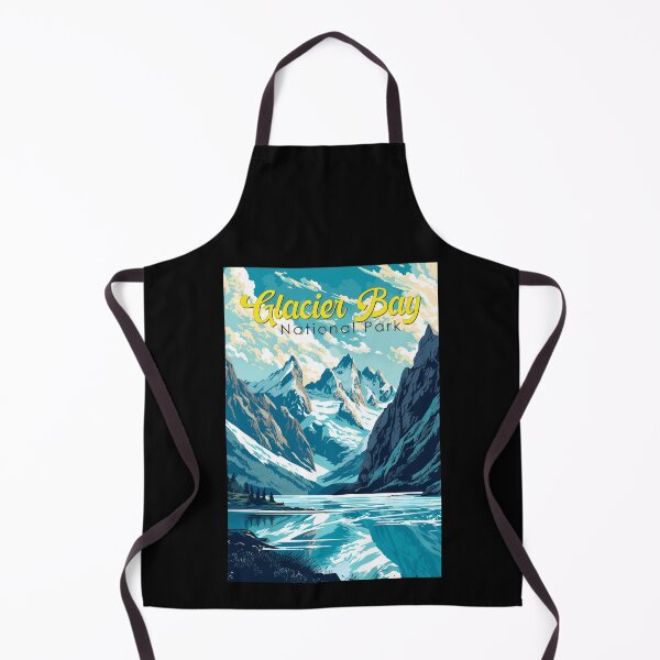 Item preview, Glacier Bay National Park Illustration Retro designed and sold by KrisSidDesigns.