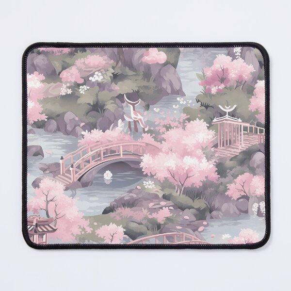 Item preview, Tranquil Japanese Garden Pattern | Zen-Inspired Designs | Serene Nature designed and sold by KameliaStudio.