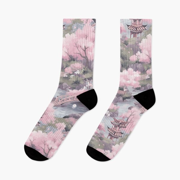 Item preview, Tranquil Japanese Garden Pattern | Zen-Inspired Designs | Serene Nature designed and sold by KameliaStudio.