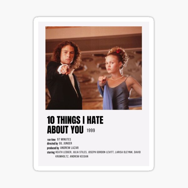 10 Things I Hate About You Movie Profile - Iconic Prom Scene Sticker
