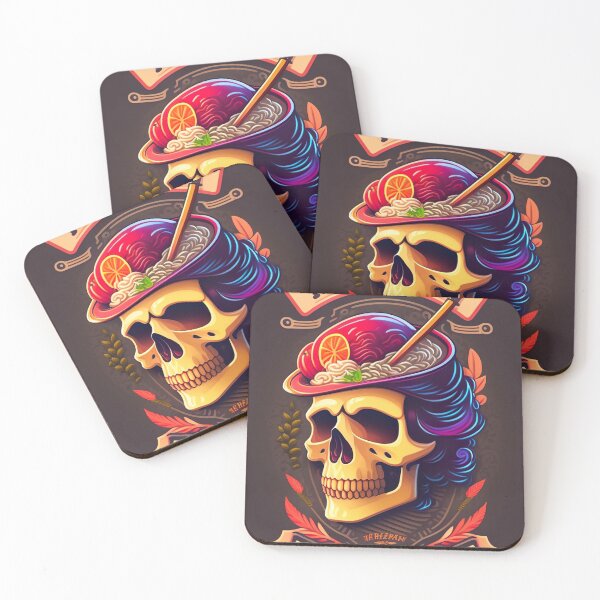 Item preview, Ramen in skull  designed and sold by kanjxtan.