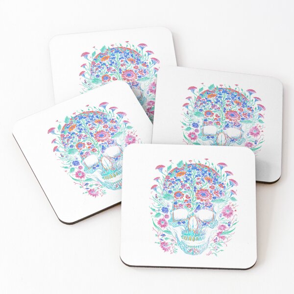 Item preview, Amazing colored skull 15 designed and sold by vanderTasArt.