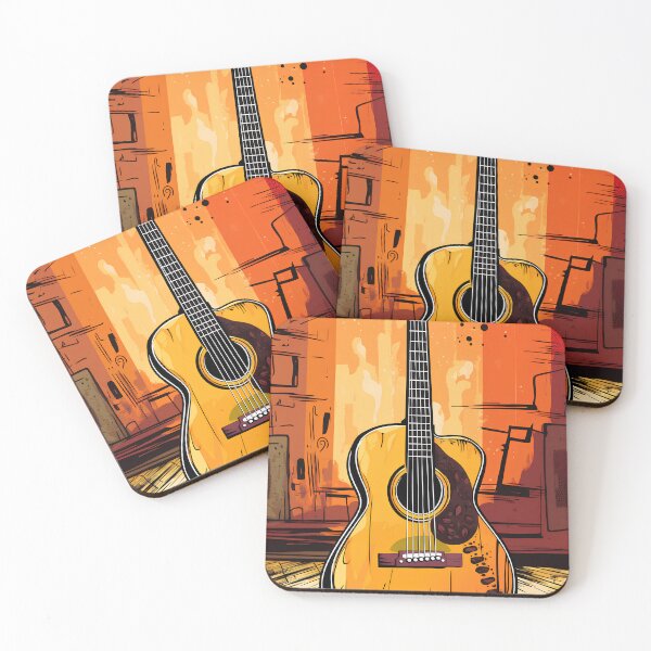 Artikelvorschau, Akustische Gitarre mit wunderschönen Gartenfarben entworfen und verkauft von KimierArt.