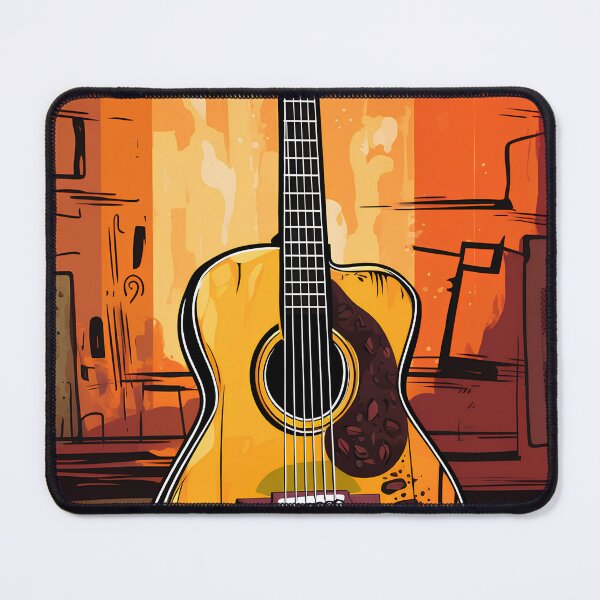 Artikelvorschau, Akustische Gitarre mit wunderschönen Gartenfarben entworfen und verkauft von KimierArt.