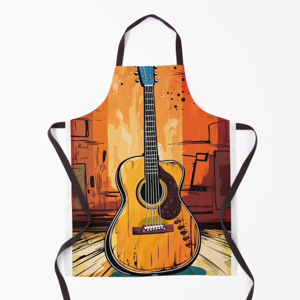 Artikelvorschau, Akustische Gitarre mit wunderschönen Gartenfarben entworfen und verkauft von KimierArt.