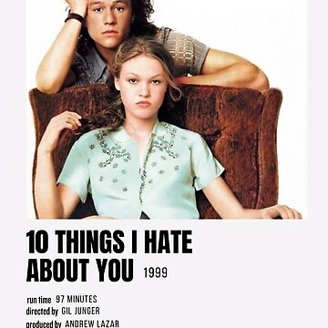 10 Things I Hate About You Title Art Board Print for Sale by lmesmcc