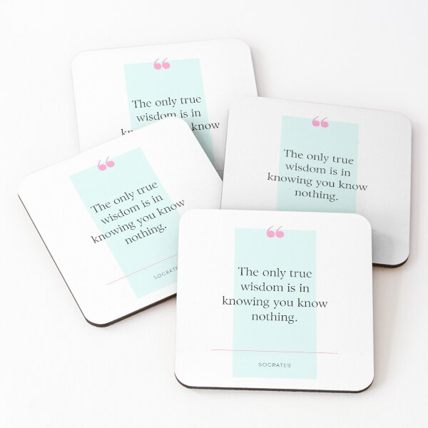 Item preview, The only true wisdom is in knowing you know nothing - Socrates designed and sold by bettercolors.