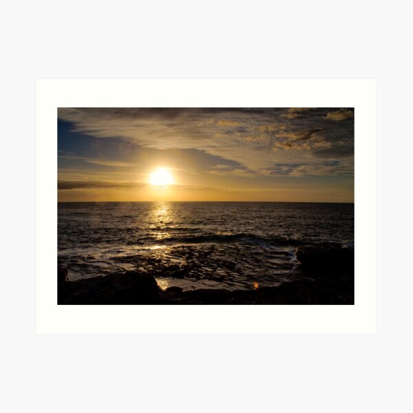 Sunrise @ Clovelly Art Print