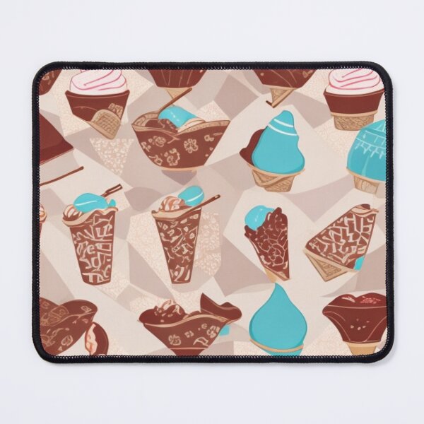 Item preview, Seamless patterns of chocolate milkshake and sweet and candy designed and sold by Starskriem.