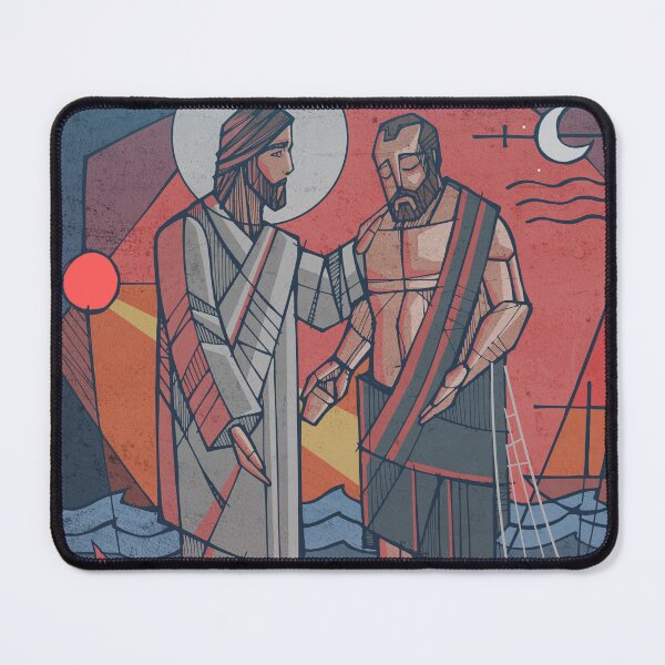 Item preview, Jesus and Peter illustration designed and sold by Iknu art.