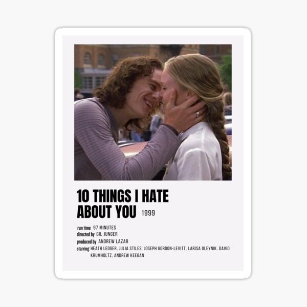 10 Things I Hate About You Movie Profile - Ending Kiss Scene Sticker