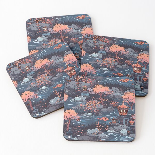 Item preview, Tranquil Japanese Garden Pattern | Zen-Inspired Designs | Serene Nature designed and sold by KameliaStudio.