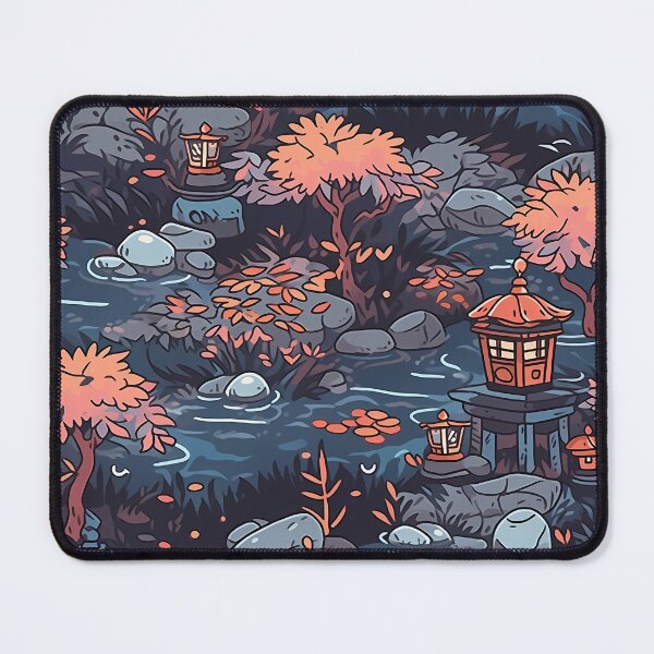 Item preview, Tranquil Japanese Garden Pattern | Zen-Inspired Designs | Serene Nature designed and sold by KameliaStudio.