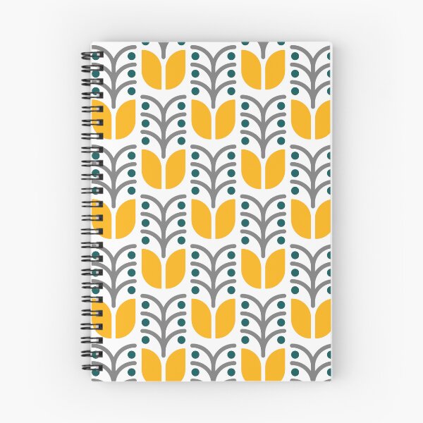 Item preview, KF 0003 H Minimalist Vintage Retro Flowers 70s Modern Geometric Floral designed and sold by KhakiFinch.